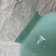 Suspension vintage en opaline verte