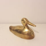 Duck brass paperweight