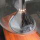 Suspended globe lamp in glass from the German space age by Erco.