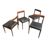 4 chairs Lübke, Germany, 1960s