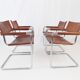 Matteo Grassi MG5 set of 4 leather cantilever chairs