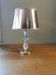 Lampe Art Déco en laiton et verre