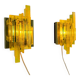 Pair appliques brutalistes, Claus Bolby for Cebo Industri, Denmark, 1970s