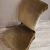 Armchair Toad velvet fringed style Napoleon III