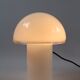 White glass table lamp, Onfale, Artemis by Vistosi, 70s production