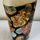 Grand Vase Vallauris Décor Floral peint à la main H 30 cm