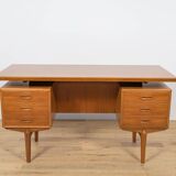 Mid-Century Freestanding Teak Desk, Denmark, 1960s
