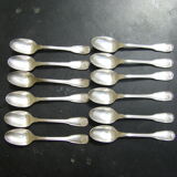 Set of twelve teaspoons Argental