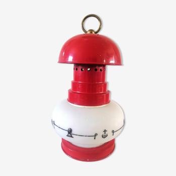 Lampe décor marine années 70