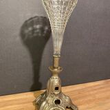 Cone vase, cut crystal bouquet (most certainly Baccarat, Saint Louis ...)