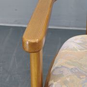 Set of 8 Czech Postmodern Pine Dining Armchairs, 1970s