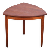 Table basse triangulaire ou table d'appoint en teck, Danemark, années 1960.