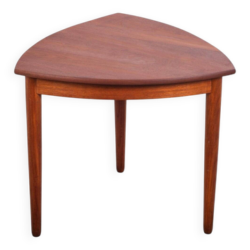Triangular Coffee or Side Table in Teak, Denmark, 1960s
