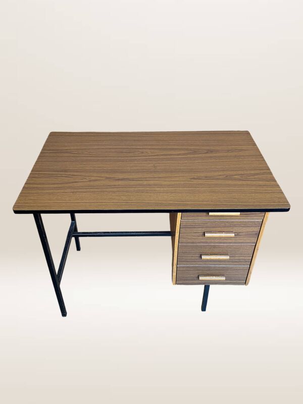 Bureau en métal et formica