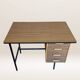 Bureau en métal, bois et formica