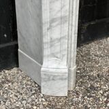 Louis XV style fireplace in Carrara marble
