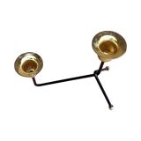 Modernist two-light standing candlestick, Belgium 1970s.