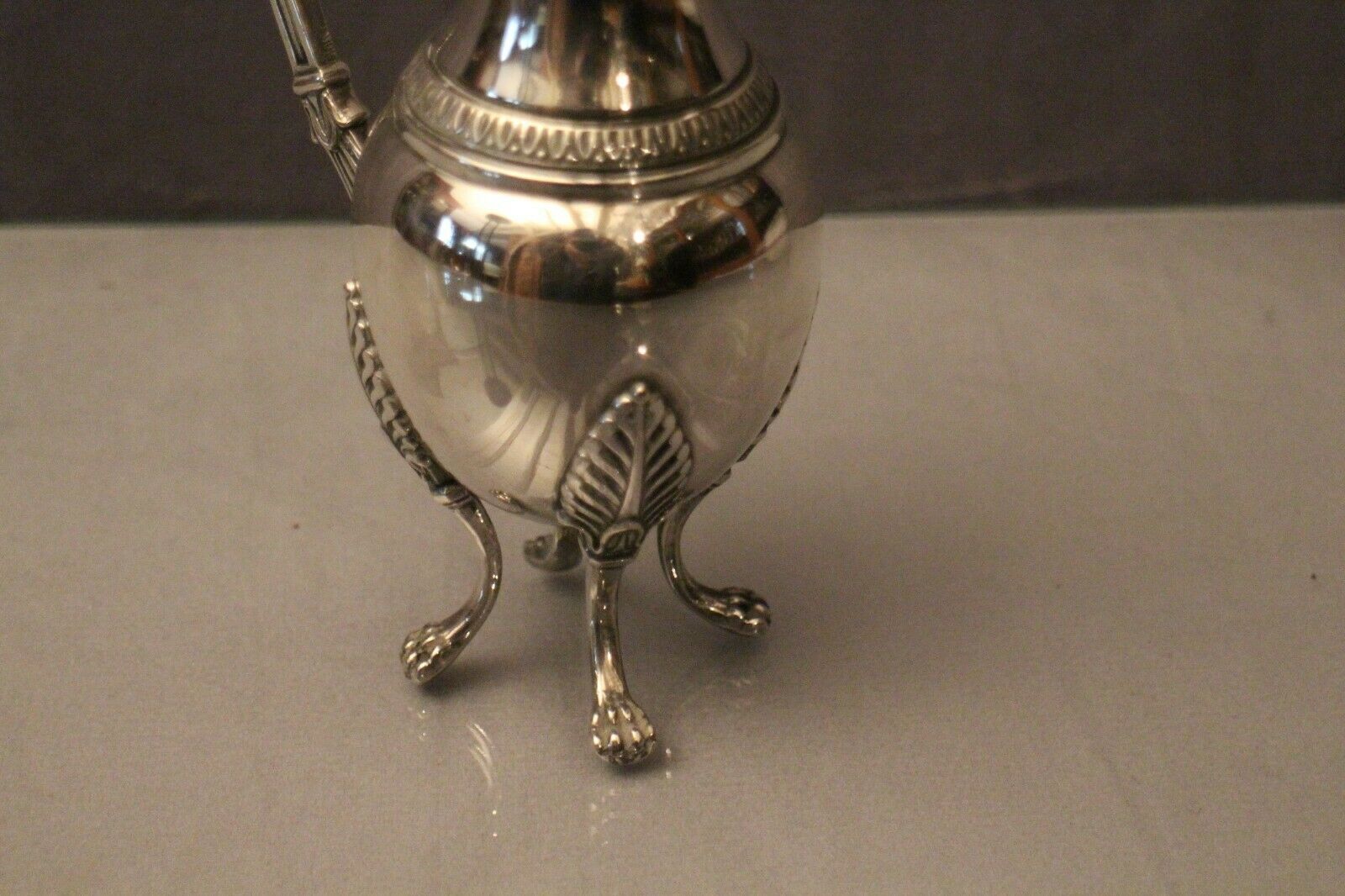 Empire-style silver metal milk pot