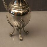 Empire-style silver metal milk pot