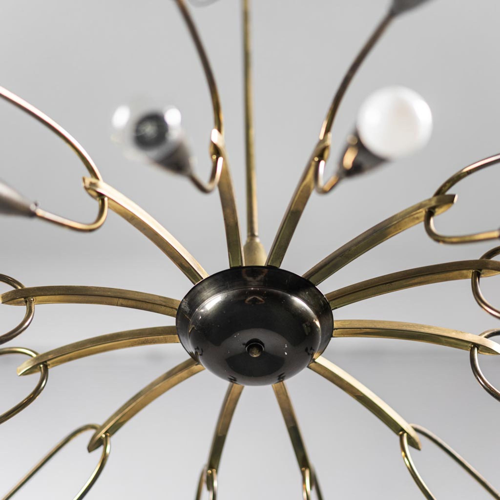 Lustre en laiton vintage des années 1950