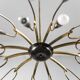 Lustre en laiton vintage des années 1950