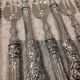 11 silver oyster forks, 800 Minerva style, Louis Philippe