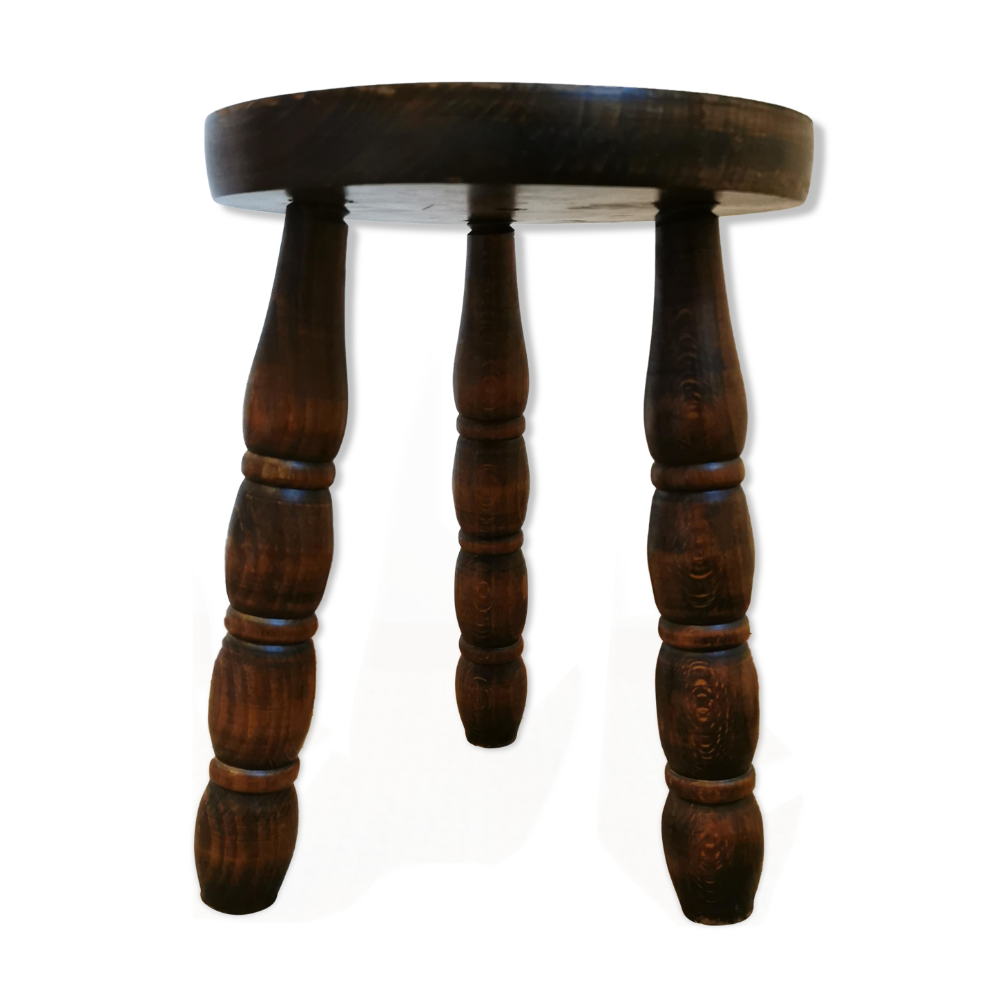 Wooden tripod stool