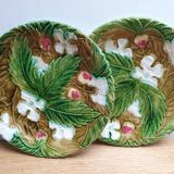 Art Nouveau floral slurry plate