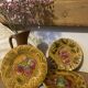 Set of 3 Sarreguemines slushie dessert plates