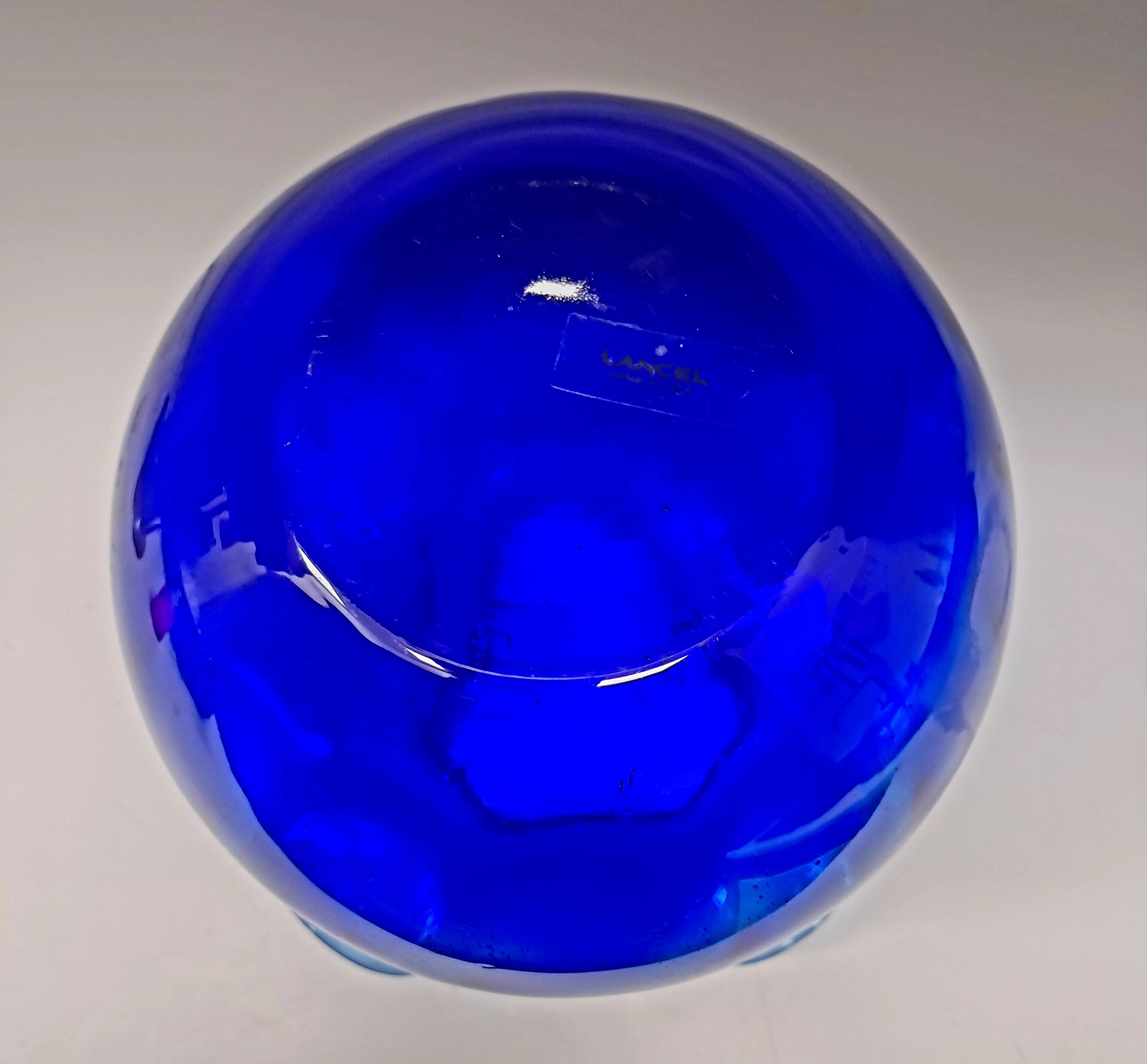 Blue Crystal Vase Lancel