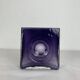 Diabolo vase signed Christian Tortu, blown glass in purple.