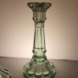 2 Glass candle holders
