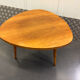 1950s natural oak tripod coffee table