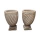 Pots de fleurs classiques en grès français, années 1980/90
