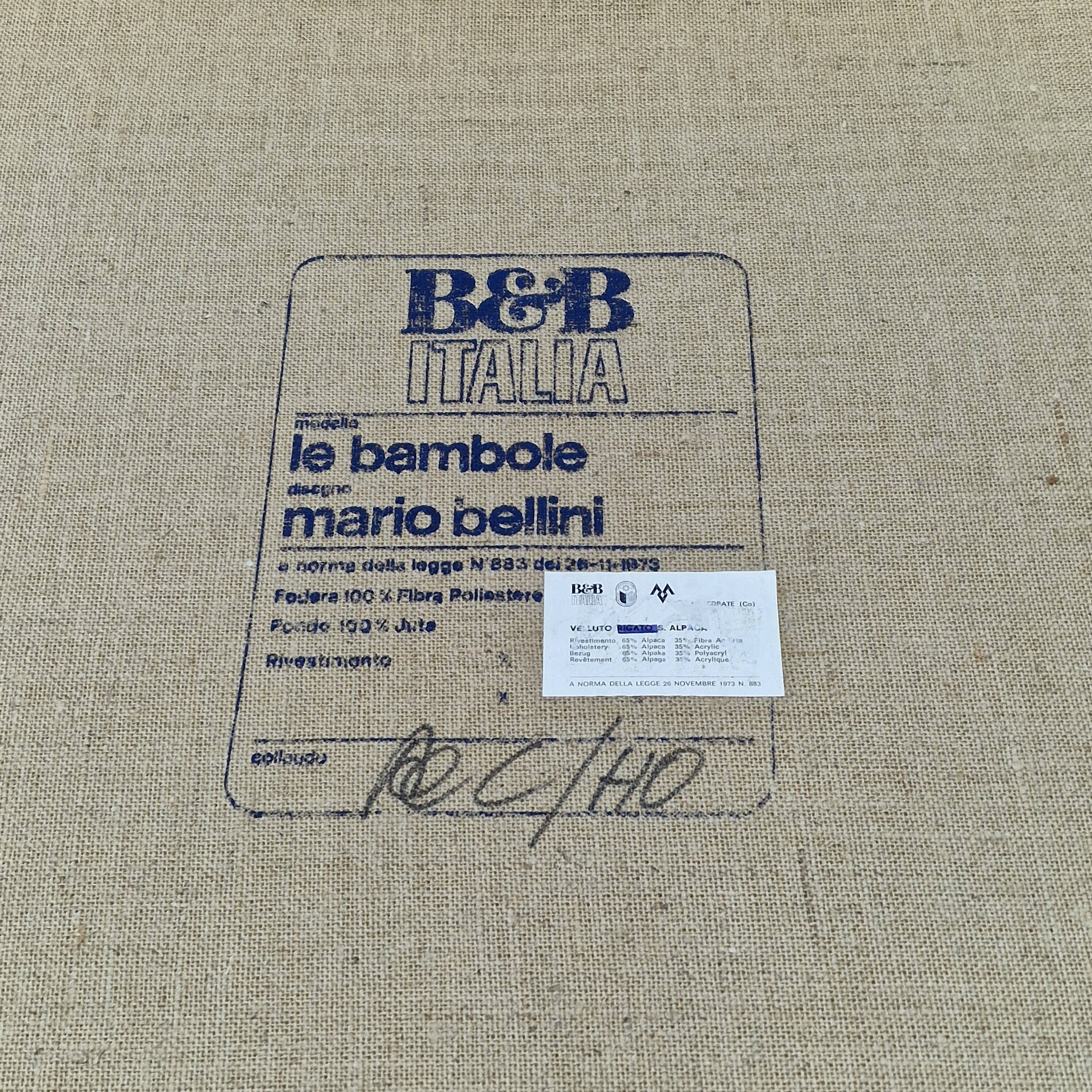 Bamboletto Bed or Daybed by Mario Bellini for B&B Italia, 1970's