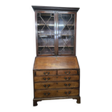 Mahogany secretary with display cabinet
