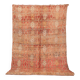 Peach Vintage Moroccan Rug 176 x 287 cm, Berber Wool Rug, Handmade Boho Rug