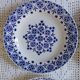 Set of 6 opaque porcelain dinner plates from St Amand