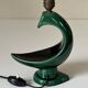 Vintage ceramic bird lamp from the 60s