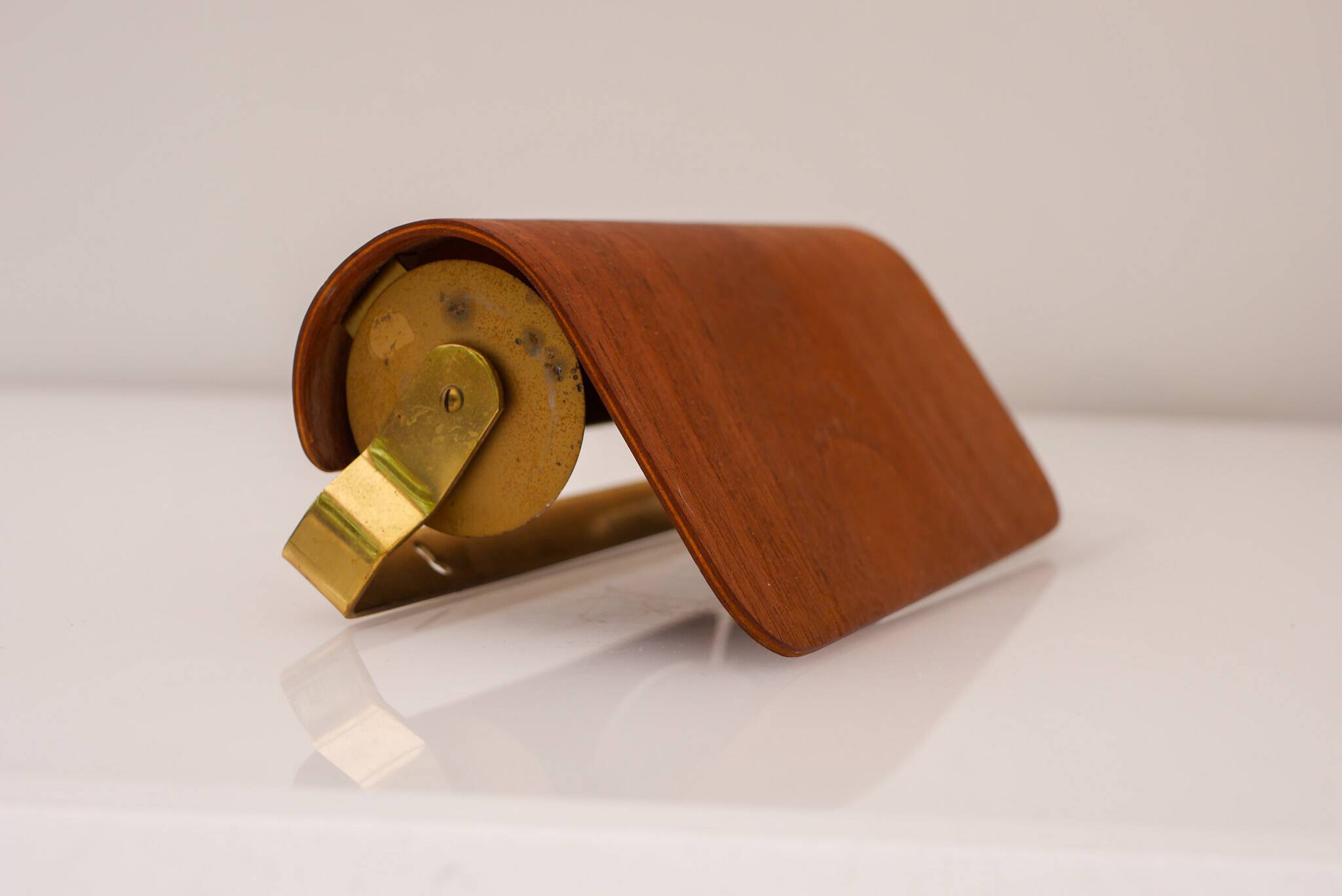 Vintage teak sconce. Mid-century modern classic Scandinavian wall lamp