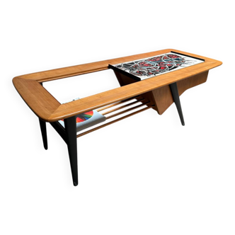 Table basse et bar vintage Alfred Hendrickx rare