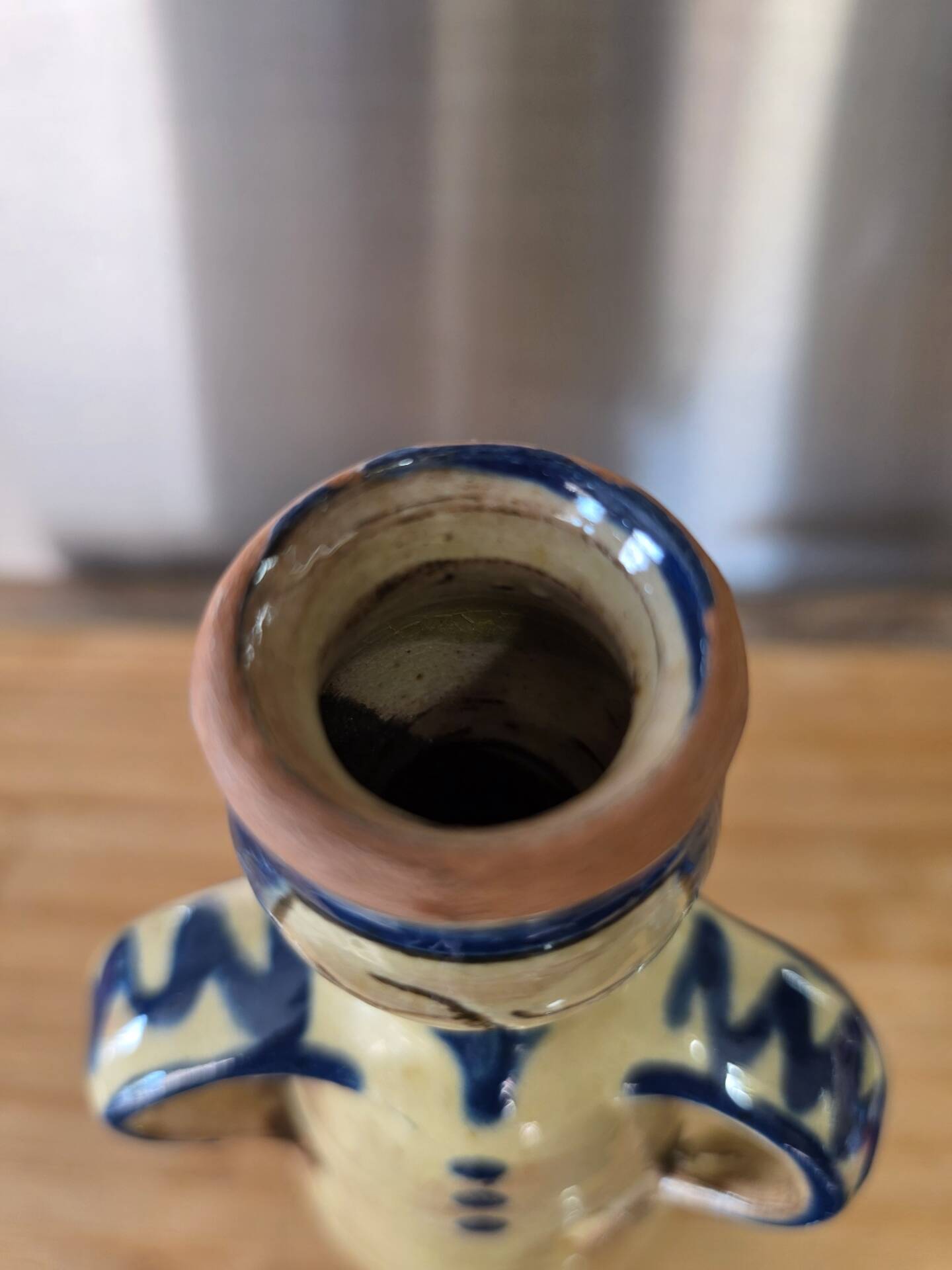Vintage anthropomorphic vase signed and dated 1941