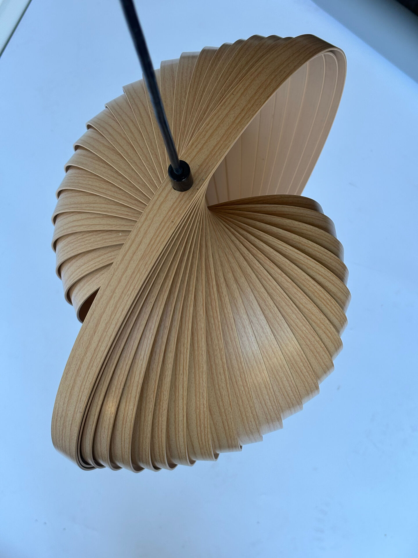 Spherical suspension, wooden slats, 1970