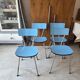 Lot de 4 chaises en formica