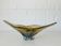 Vintage Art Glass Bowl, Hand Blown Murano Style, Yugoslavia 1960s, Large Centerpiece