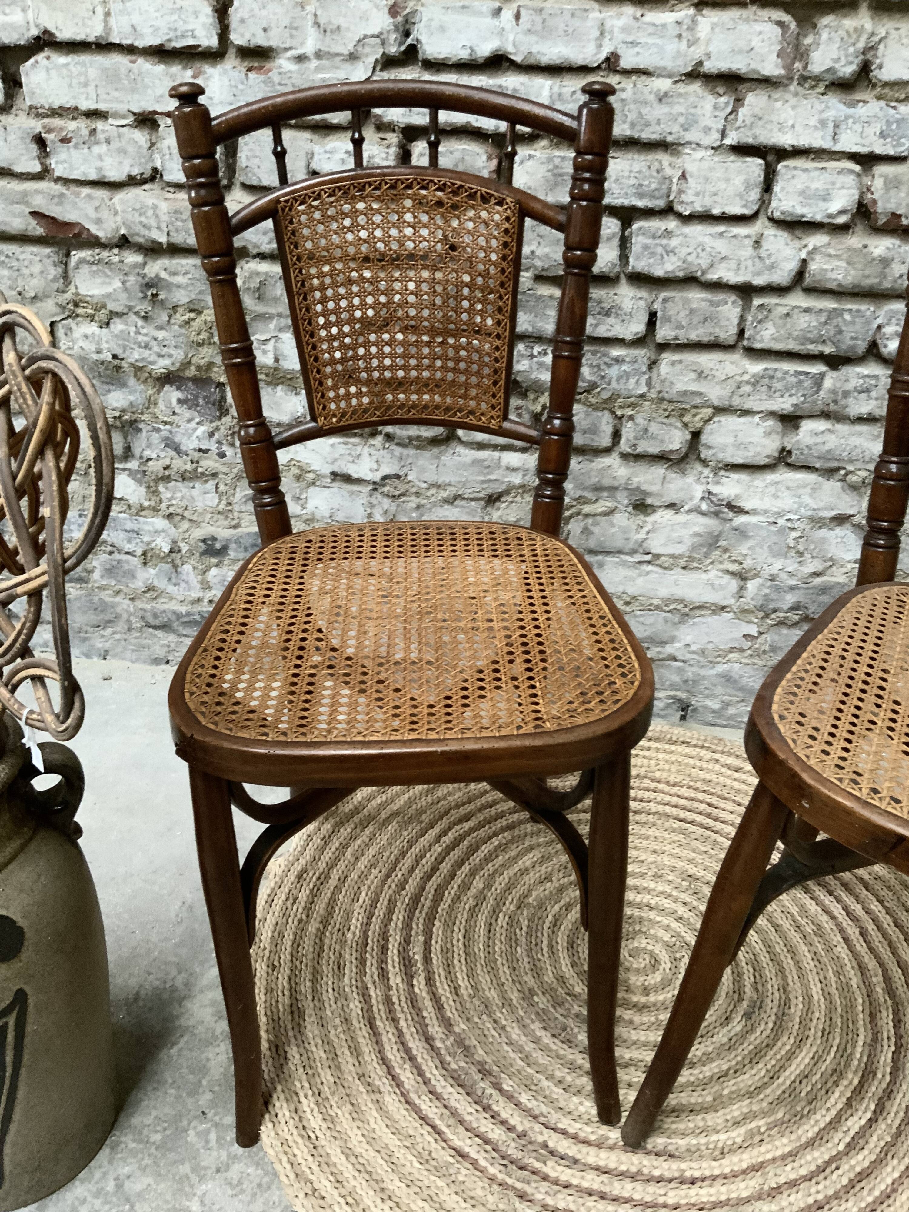 Pair of bistro chairs