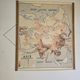 Old school map of geography of Australia and Asia double-sided