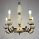 Capodimonte Art Nouveau Vintage Chandelier, 1930s