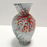 Handcrafted  and Hand-painted Multicolored Ceramic Vase by Fanciullacci, It