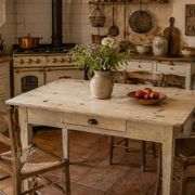 Patinated kitchen table